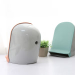 굿딜스토어 사무실 공부방 원룸 쓰레기 밀폐 커버 페달휴지통 5L 피치