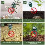 토양 수분 계량기 원예용 습도계 센서 집 식물용 잔디 배터리 불필요 1PC