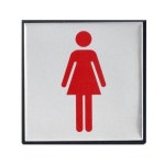 브이와이 표지판 안내판 여자그림 알루미늄 100x100 VCJ9675P A0468