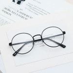 남녀공용 동글 원형 그런지 금속 스탠다드핏 안경테