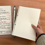 P1 반투명 바인더노트 라인속지 B5