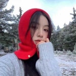 여자 겨울 캠핑 등산 룩 후드 넥 워머 바라클라바