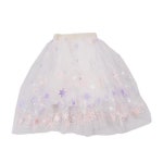 JYCPFLIT 여아용 메시 스커트 A라인 댄스 드레스 유아 여아용 만 3-12세 Clolr-a