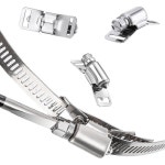 304 스테인레스 스틸 호스 클램프 클립 스크류 DIY 스트랩 밴드 기어 패스너 조정 2M 5 Snap