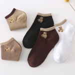 여성 패션양말 귀여운 곰돌이 양말 발목양말 5쌍 세트