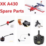 바디 비행기 모터 기어 A430 메인 부품 수신기 서보 WLTOYS RC 블레이드 리모컨 랜딩 ESC 예비 XK peller