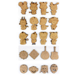 대진상사 우드팬시 목걸이만들기 24 꽃 1개