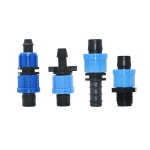 관개 드립 농장 워터 피팅 엔드 너트 테이프 엘보 스플리터 호스 커넥터 플러그 E