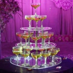 골든블랑샴페인 컵 샴페인 웨딩 소품 잔 오프닝 장식 글라스 파티 바 PC Wine cup 35pcs 1개