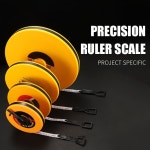 측정 도구 20 30 50 100 미터 눈금자 테이프 긴 유리 섬유 줄자