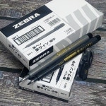 제브라 단단한 펠트타입 브러쉬 붓펜-후데사인 1다스