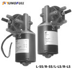 12V 24V DC 고 토크 웜 기어 감속기 가역 모터 영구 자석 전기 박스