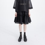 유노이아 유노이아 tiered frill short skirt
