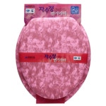 변기커버 양변기 뚜껑 덮개 자수정 변기 카바 U형 중