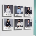 아크릴 액자 210x210mm 벽면 부착식