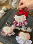 DIY kit 소녀얼굴키링 3가지 디자인