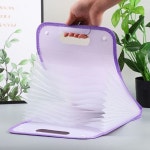 세로형 손잡이 13칼 파일 케이스 가방 민트-1개