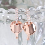 골드필드 핀 라운드 링 펜던트 원터치링 귀걸이