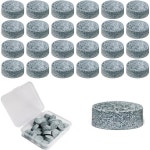25Pcs 교체 풀 큐 팁 당구장 키트 보관함이 스틱 메인스트림 크기9mm10mm11mm12mm