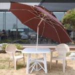 지아이엘 카나모 2층 팔각 파라솔 특대형 캠핑 낚시 비치 파라솔받침대 야외 테라스 휴대용