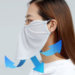 제이제이아이앤씨 헤쎈 숨쉬기편한 자외선 얼음마스크 스포츠 골프 얼굴햇빛가리개 여성 남성 쿨 프리미엄