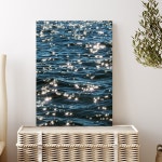 아란아트 바다사진 물그림 바다액자 물사진 물멍 카페 감성 해변 창문 인테리어 캔버스 액자 19 윤슬 세로형 04 20호 50x75 cm