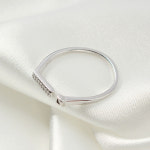 비쥬홀릭 실버925 백금도금 모네 큐빅 오픈링 반지