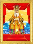 탱화 용왕대신 종교 그림 장식 큐빅 비즈 공예 만들기 보석십자수 재료 세트 전체 원형 큐빅 1개