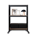 홈던트 홈던트 하우스 철제 이동식 선반 트롤리 가로800x깊이300x높이600x3단