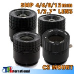 CCTV 렌즈 CS 마운트 고정 1 2 5 HD 1080P 4MP 카메라 박스 방폭 02 5MP CS LENS 1개