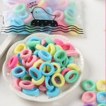 헤어 통통 미니 마카롱 머리끈 100P