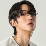 콜릿 티타늄 긱시크 투명 블루레이 검정테 원형 글라스 안경 BCTG MEN ver