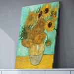 대성액자 돈들어오는 황금해바라기 캔버스액자 275x350 1 명화 고흐 해바라기1