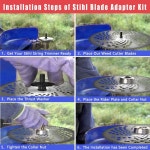 1pc 내구성 40 60 80 모어 블레이드 우드 디스크 잔디 깎는 기계 정원 잡초 부품 용 고정 4 세트 40T common