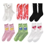 귀여운 양말 캐릭터양말 중목 킹받는선물 친구 생일 선물