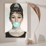 더아트컴퍼니 더 아트 컴퍼니 오드리햅번 마릴린먼로 빈티지 감성 그림액자 32종 32 버블검 햅번 2 캔버스액자 10호 53x40 9