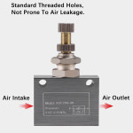 200 08 300 10 15 공압 단방향 스로틀 밸브 조정 가능한 흐름 속도 제어 ASC100 06