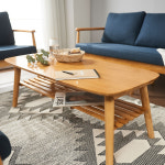 j0084 1200접이식 소파테이블 고무나무 원목 테이블 좌탁