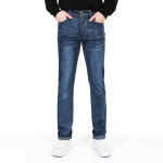 마인플로우 남성용 일자핏 신축성 기본 청바지 DA96 32 963진청