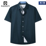 블랙수트나인 슬림핏 반팔 잔체크 셔츠 DN 212그린 100 DN2120000922236