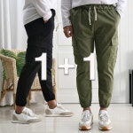 1 1 남자9부 린넨 카고 조거 밴딩팬츠 마바지 1번 29 31 -L 카키