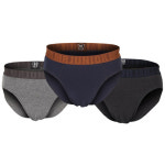 MR주니어 남아용 면스판 유니크엔 삼각팬티 3종 세트 85호 차콜