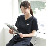 월드유니폼 월드유니폼 간호복 수술복 치과 간호조무사 실습복 유니폼 가운 세트 77 세트 브이넥단추형