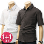 블루포스 슬렌쉽 반팔 남방 1 1 세트 와이셔츠 캐주얼 커플룩 단체복