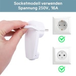 화이트 슈코 앵글 플러그 플랫 EU 250 V 16 A 2개