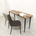 푸른숲가구 아시안월넛 11자 테이블 홈바 1200x430x750mm 일반식탁높이