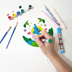 종이부채만들기 키트 미술학원 재료 꾸미기 지구사랑