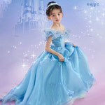 공주님 여아 신데렐라 프리미엄 고급 드레스 368 제디블루 100