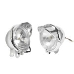 크롬 범용 오토바이 안개등 헤드라이트 램프 할리 투어링 스포츠스터 883 1200 72 48 다이나 소프테일 DC12V