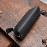 투갱스 가죽펜파우치 고급 심플 무지 볼펜파우치 1개